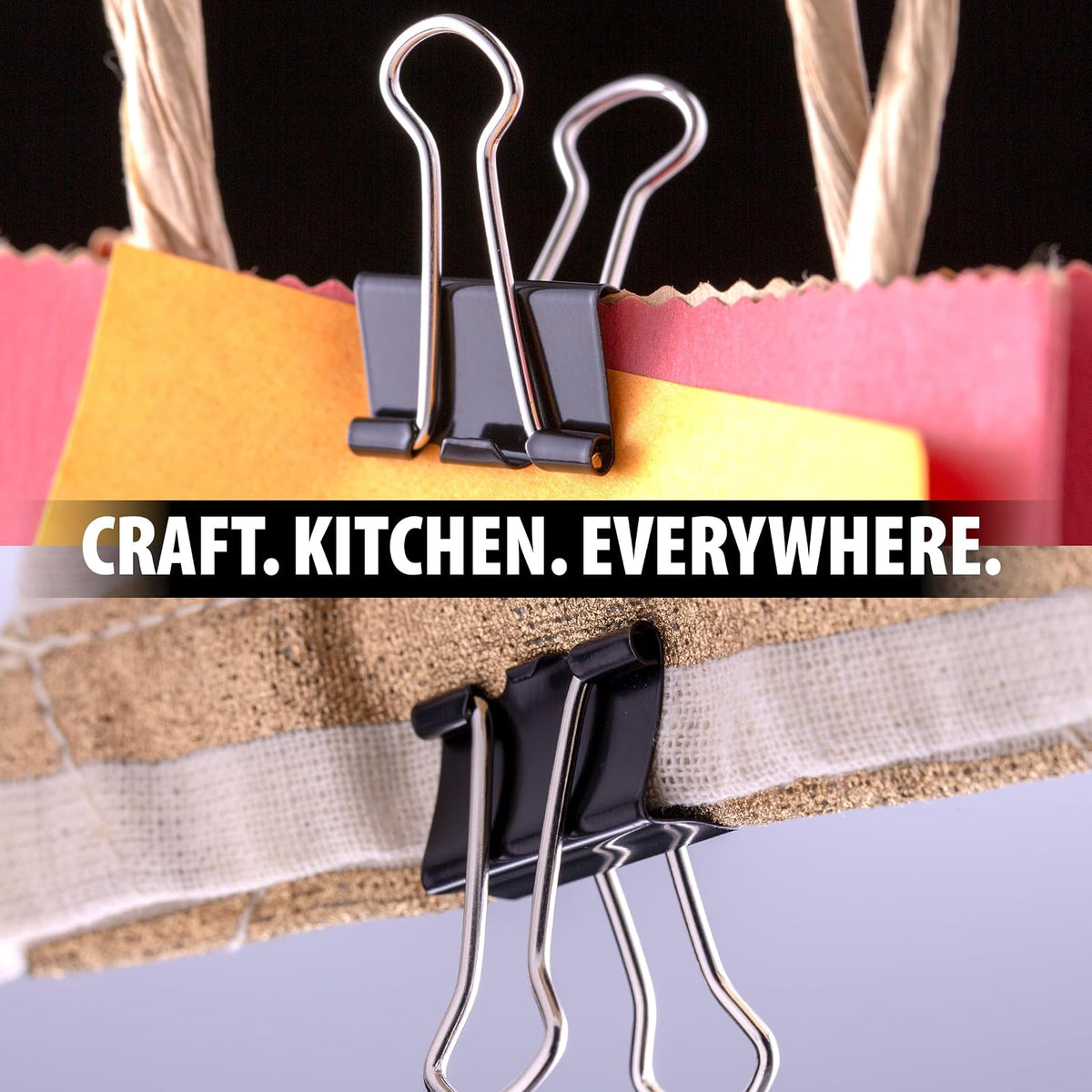 Officemate 99010 Mini clips para carpeta (negro, 12 unidades (paquete de 12)