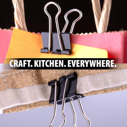 Officemate 99010 Mini clips para carpeta (negro, 12 unidades (paquete de 12)