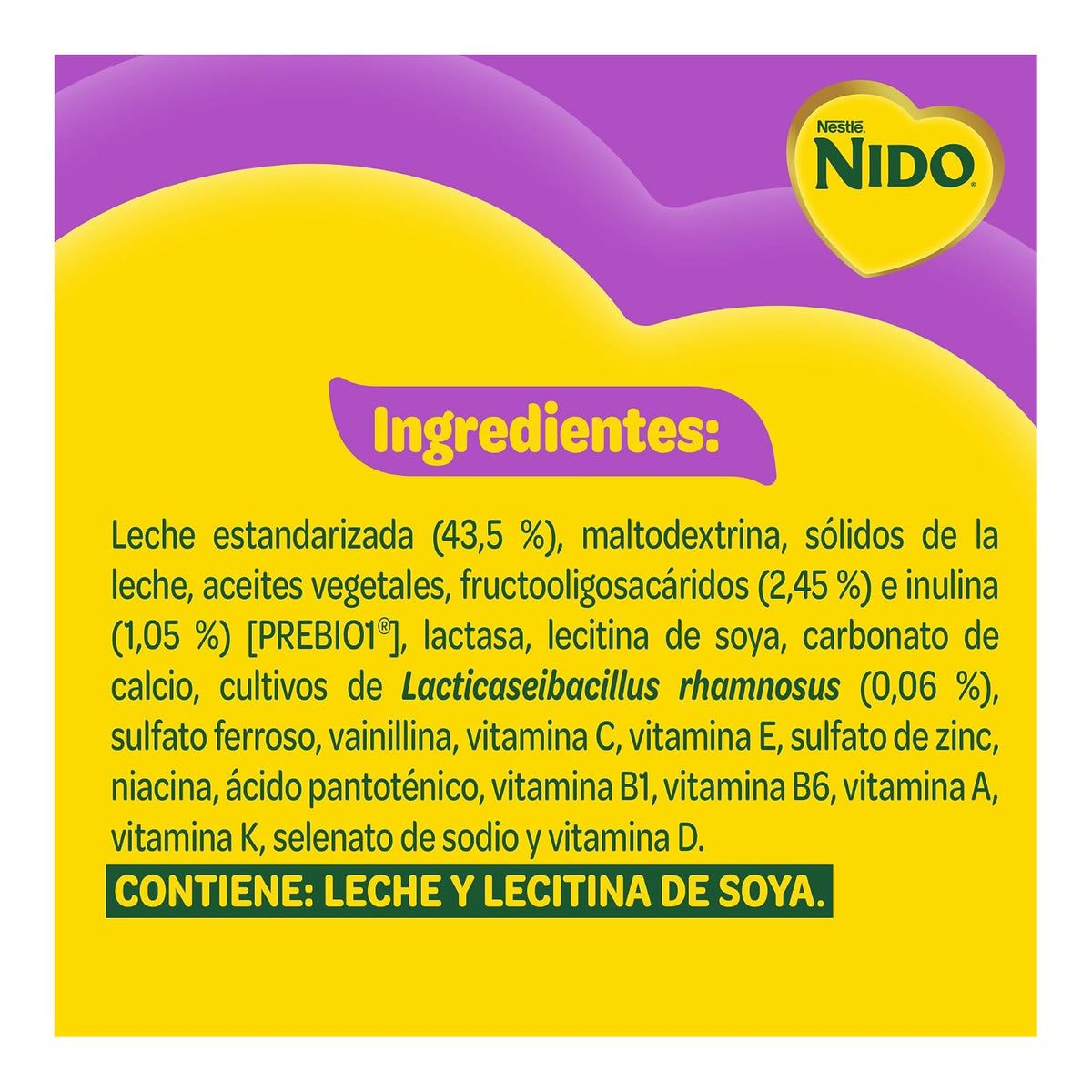 NIDO Kinder 1+ Deslactosado, Alimento Para Niños, De 1 a 3 Años, Lata 800 g