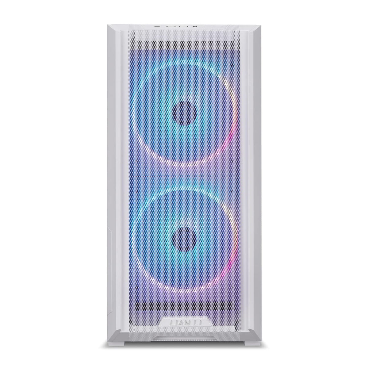 LIAN LI LANCOOL 216 E-ATX - Funda para computadora para juegos RGB, Airflow Focus RGB con paneles de malla integrales, ventiladores PWM de 2 x 160 mm y 1 x 140 mm preinstalados e innovadores chasis de