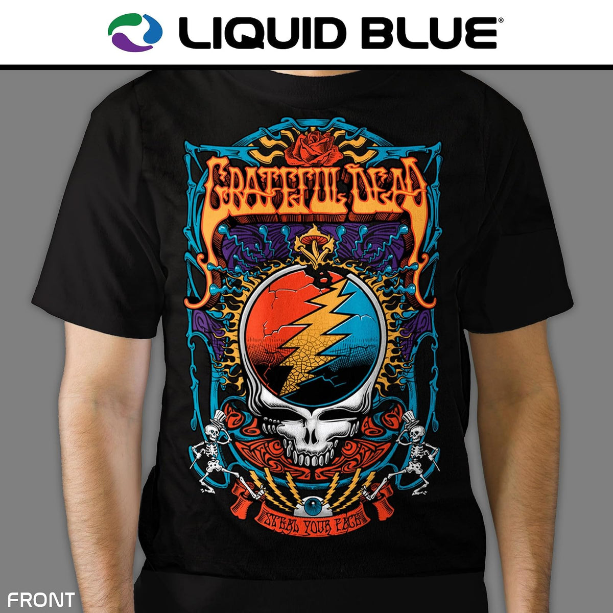 Liquid Blue Playera Steal Your Trippy Camiseta para Unisex Adulto