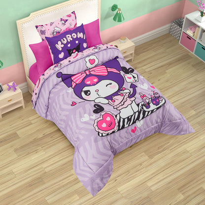 Set de Edredón Microfibra Kuromi Kiss