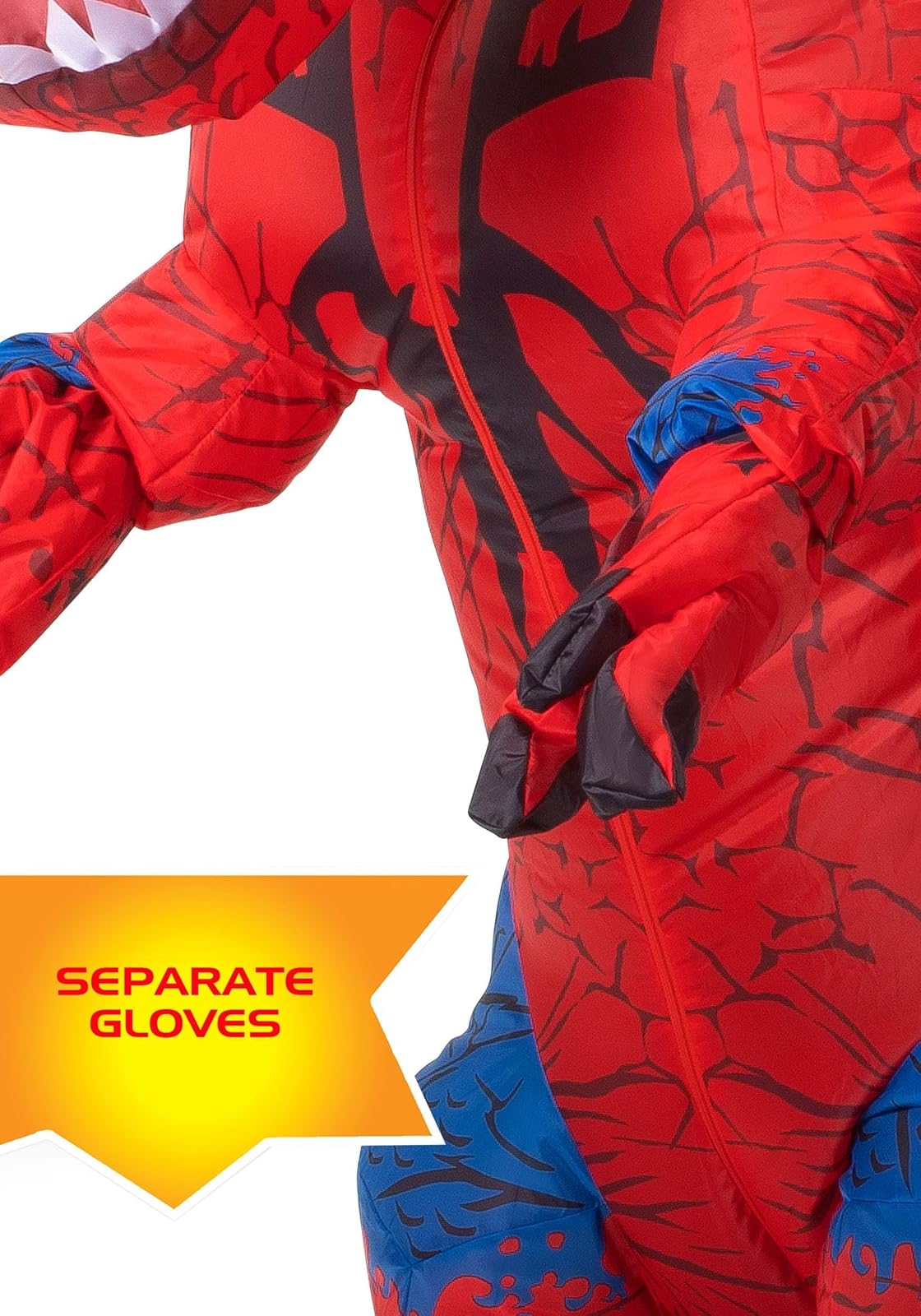 Jazwares - Disfraz inflable de Spider-Rex de Marvel para adulto | Disfraz de dinosaurio de Spider-Man estándar