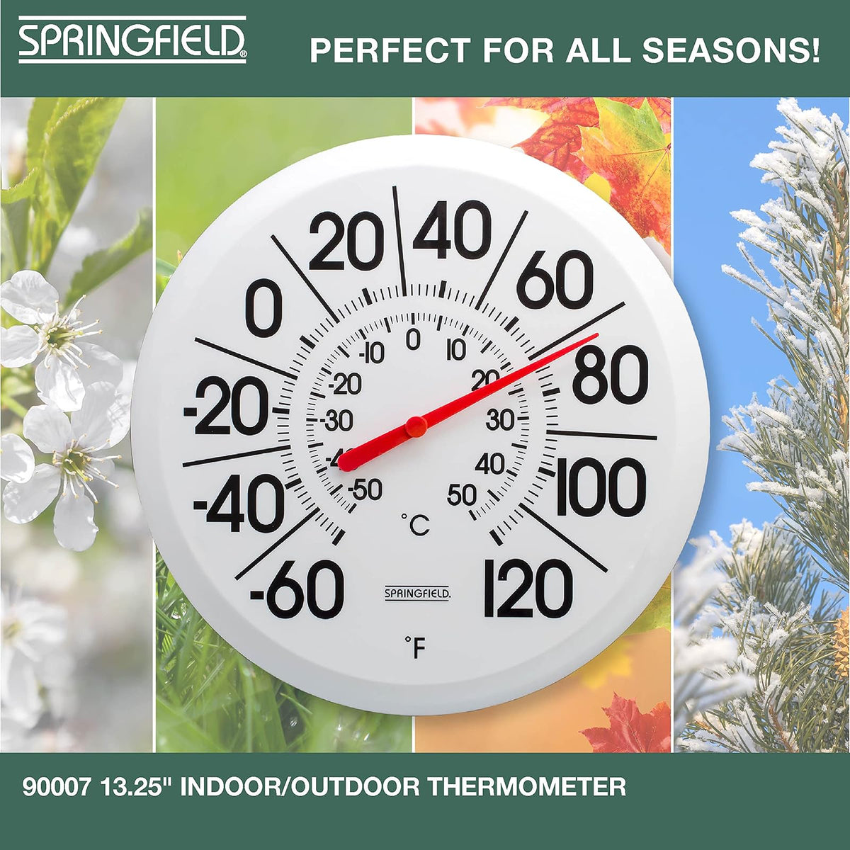 Springfield Big and Bold Outdoor Thermometer (13.25-Inch)