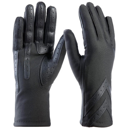 isotoner Guantes de elastano para mujer con - L-XL - Carbón - Smardri