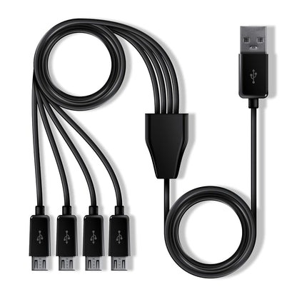 MY ARCADE Cable multicable - Cable Divisor USB para armarios Micro Player Mini 1 USB A a 4 Micro USB - Conecta hasta 4 Micro Reproductores