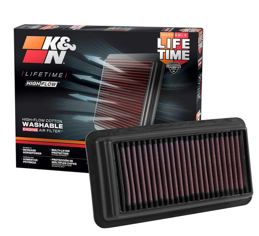 K&N Filtro de Aire de Motor Lavable 33-5044 para Honda Civic/Civic SI/CR-V 2014-2022