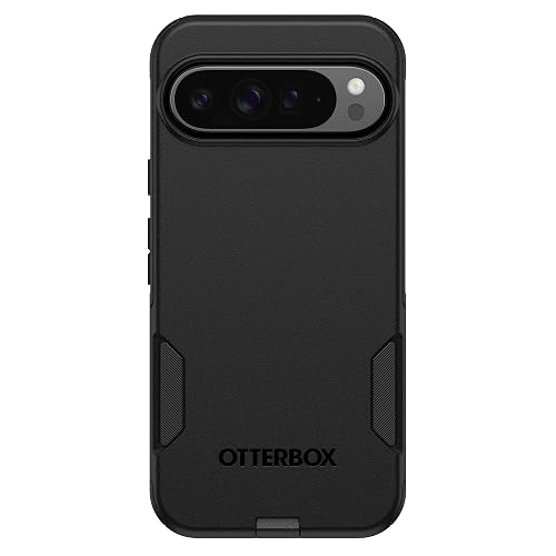 OtterBox - Funda para Google Pixel 9 Pro XL Commuter Series, Color Negro, Ultra Elegante, Compatible con Carga inalámbrica, Bordes elevados Que protegen la cámara y la visualización