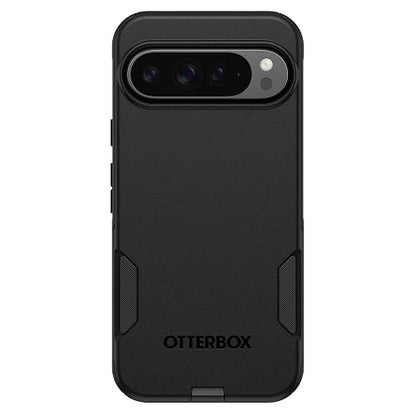 OtterBox - Funda para Google Pixel 9 Pro XL Commuter Series, Color Negro, Ultra Elegante, Compatible con Carga inalámbrica, Bordes elevados Que protegen la cámara y la visualización
