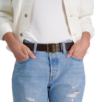 Levi's Casual Square Center Bar Buckle Belt Cinturón Mujer
