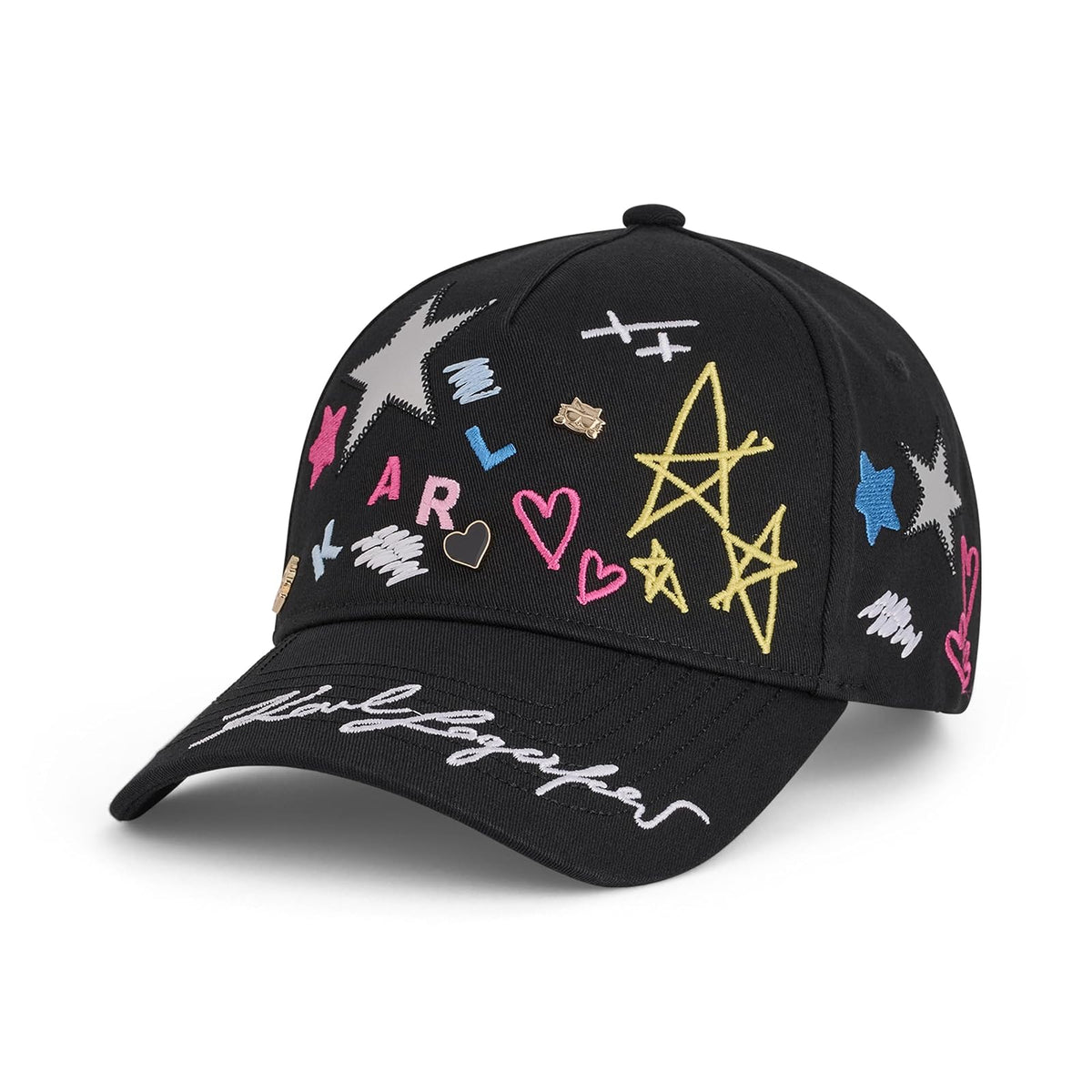 Karl Lagerfeld Hearts and Stars Baseball Cap Gorra de béisbol Mujer