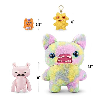 S001-FUGGLER-BUTT Ugly Pets 9"-Series 1-Plush 2PK(Squidge - Hairless Rat and Reek-O - Black Cat)-Window BOX-12PCS/CTN