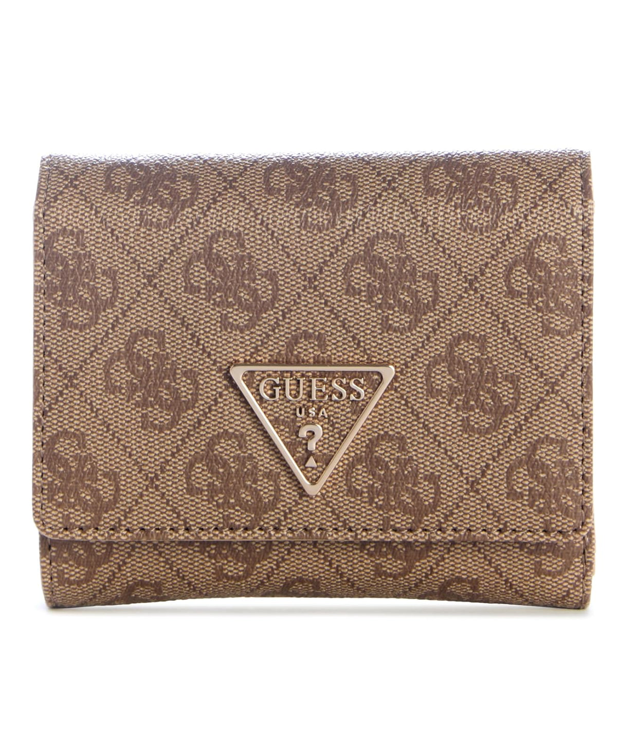 GUESS CARTERA LAUREL II SLG SMALL TRIFOLD MUJER CAFÉ ESTAMPADO SG7459143-LTL