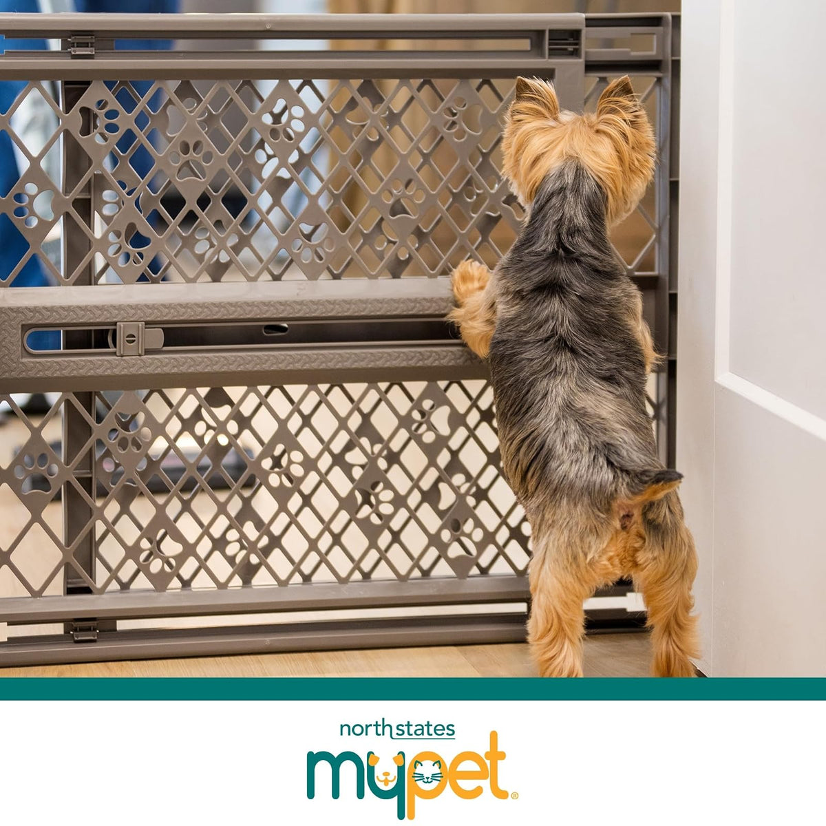 MYPET North States Paws Puerta Portátil para Mascotas, 66-101.6 cm x 58.4 cm, 1 Unidad