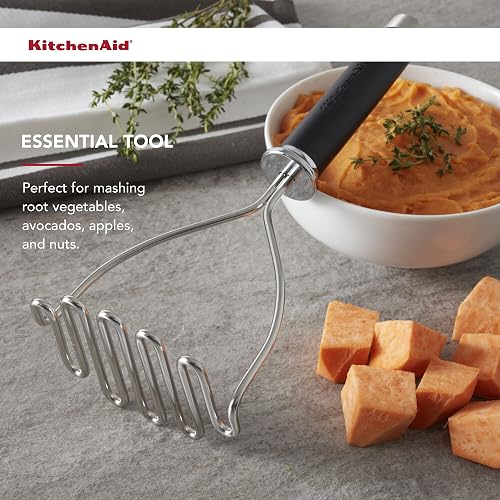KitchenAid Gourmet - Triturador de alambre de acero inoxidable, 10.24 pulgadas, color negro