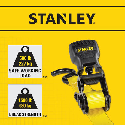 Stanley S10002 - Juego de Correas de carraca (2 Unidades, 1 Pulgada x 10 pies)