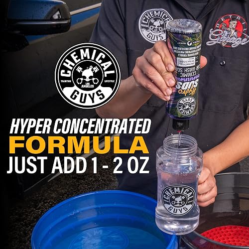 Chemical Guys HydroSuds Ceramic SiO2 Jabón espumoso de alto brillo para lavado de autos, camionetas y más, 1.89 L