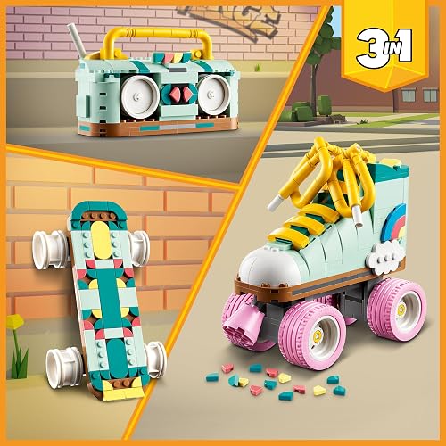 LEGO Creator Patín Retro Juguete Convertible en minipatineta o grabadora 31148