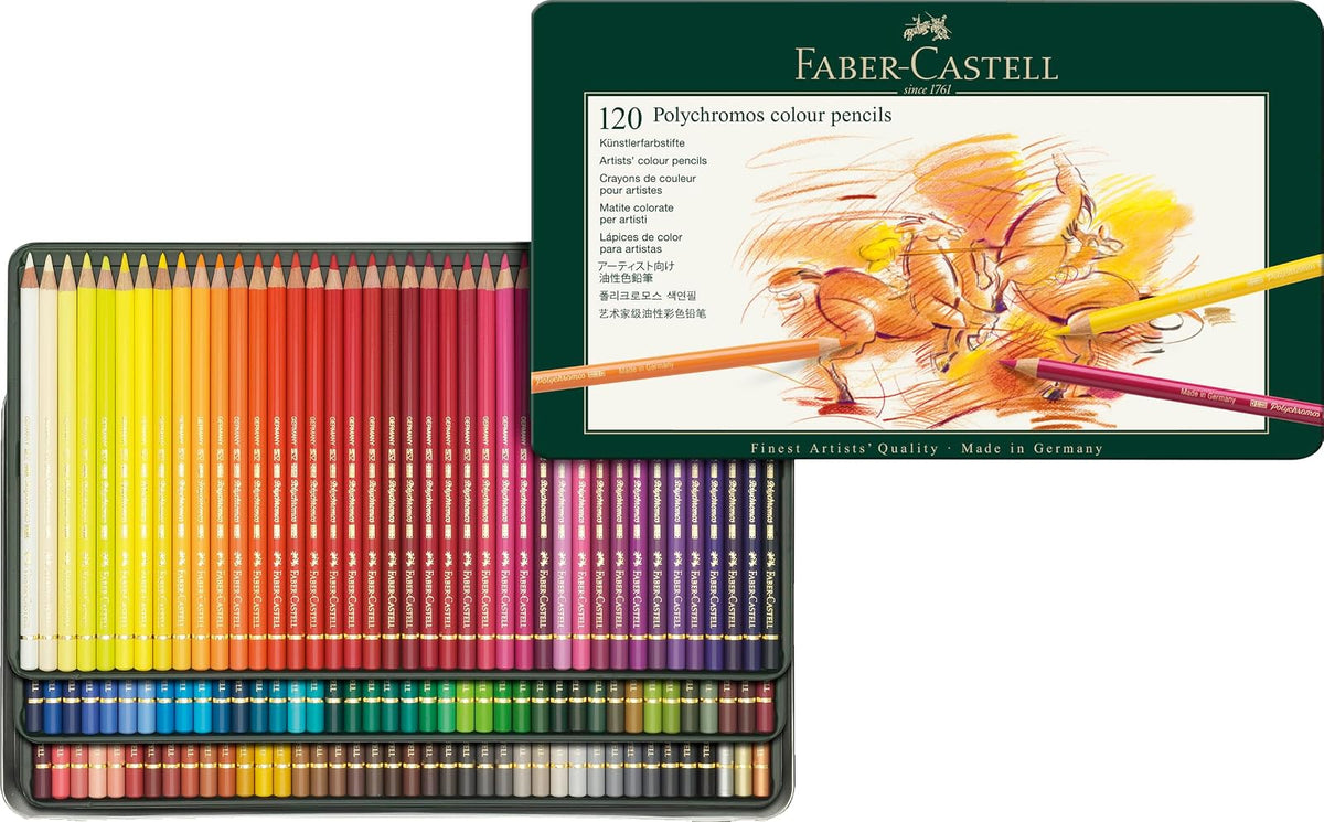Faber-Castell Polychromos Lápices de Colores Profesionales - 120 Unidad (Paquete de 1)