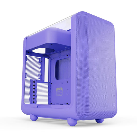 Hyte X50 Modern Performance ATX - Gabinete para Juegos de PC de Torre Media - Taro Milk (púrpura) CS-HYTE-X50G-TM