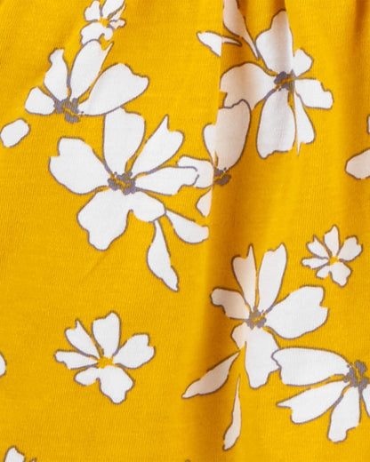 Simple Joys by Carter's - Paquete de 3 mamelucos, traje de sol y vestido para niña