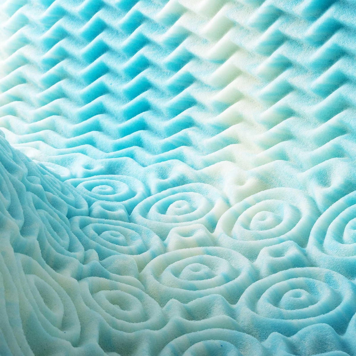 Best Price Mattress - Colchón de Espuma Aerobreeze de Gel de Remolino de 5 Zonas, Certificado CertiPUR-US, Esencial para recámara, Individual XL