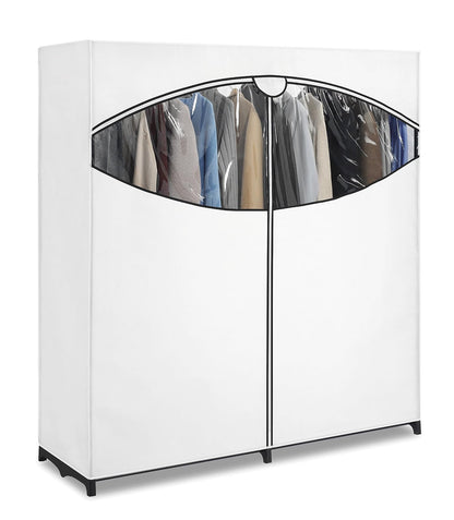WHITMOR Clóset para almacenamiento de ropa/armario, amplio, color blanco, Blanco, 1