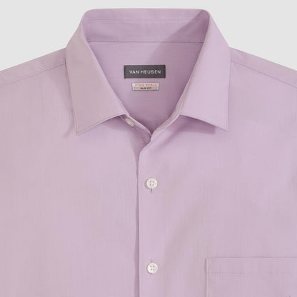 Van Heusen Camisa de Manga Corta sin Arrugas Camisa de Botones para Hombre