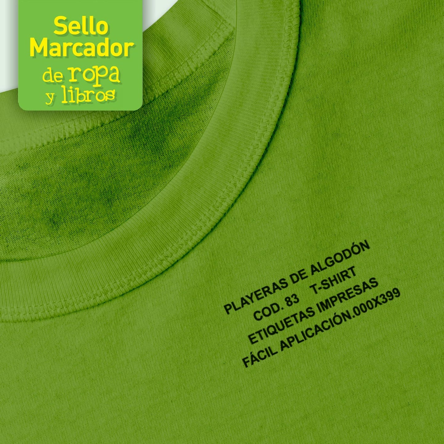 Barrilito Sello Marcador de Ropa y Libros Colop, incluye alfabeto para personalizar. MR1000