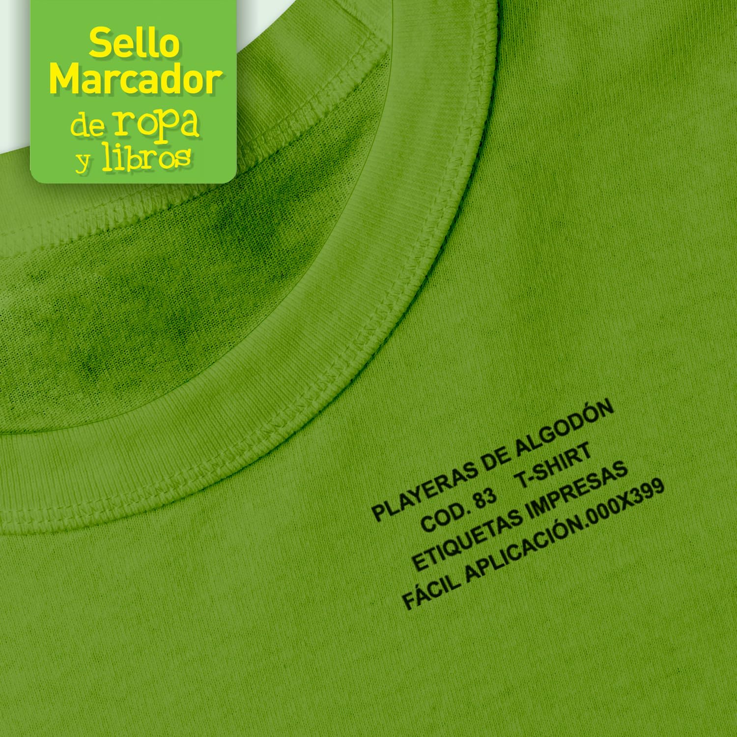 Barrilito Sello Marcador de Ropa y Libros Colop, incluye alfabeto para personalizar. MR1000