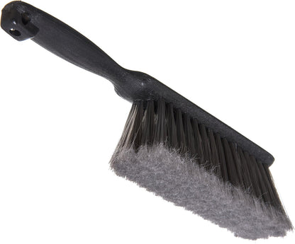 SPARTA Flo-Pac - Cepillo de contador, cepillo de banco, cepillo para escoba con cerdas marcadas para mostradores, pisos y chimenea, 8 pulgadas, gris