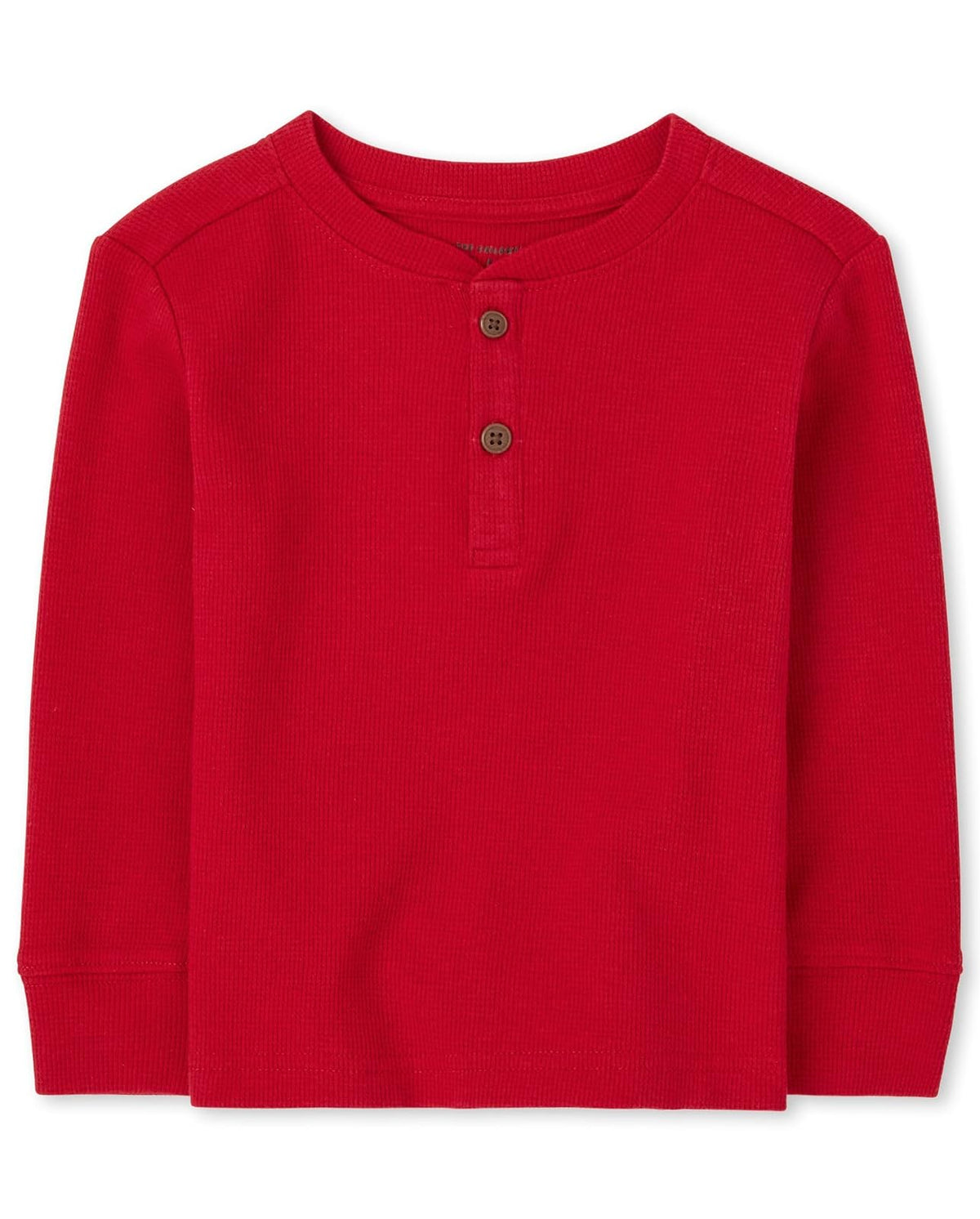 Playera Térmica Henley Manga Larga The Children's Place para Niño - rojo, (ClassicRed) - 3T