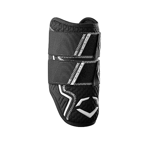EvoShield Pro-SRZ 2.0 Batter's Double Strap Elbow Guard, Negro, Azul Marino, Adolescentes y Jóvenes Adultos, Protector de Codo, Guarda Elbow, Guardapierna, Béisbol