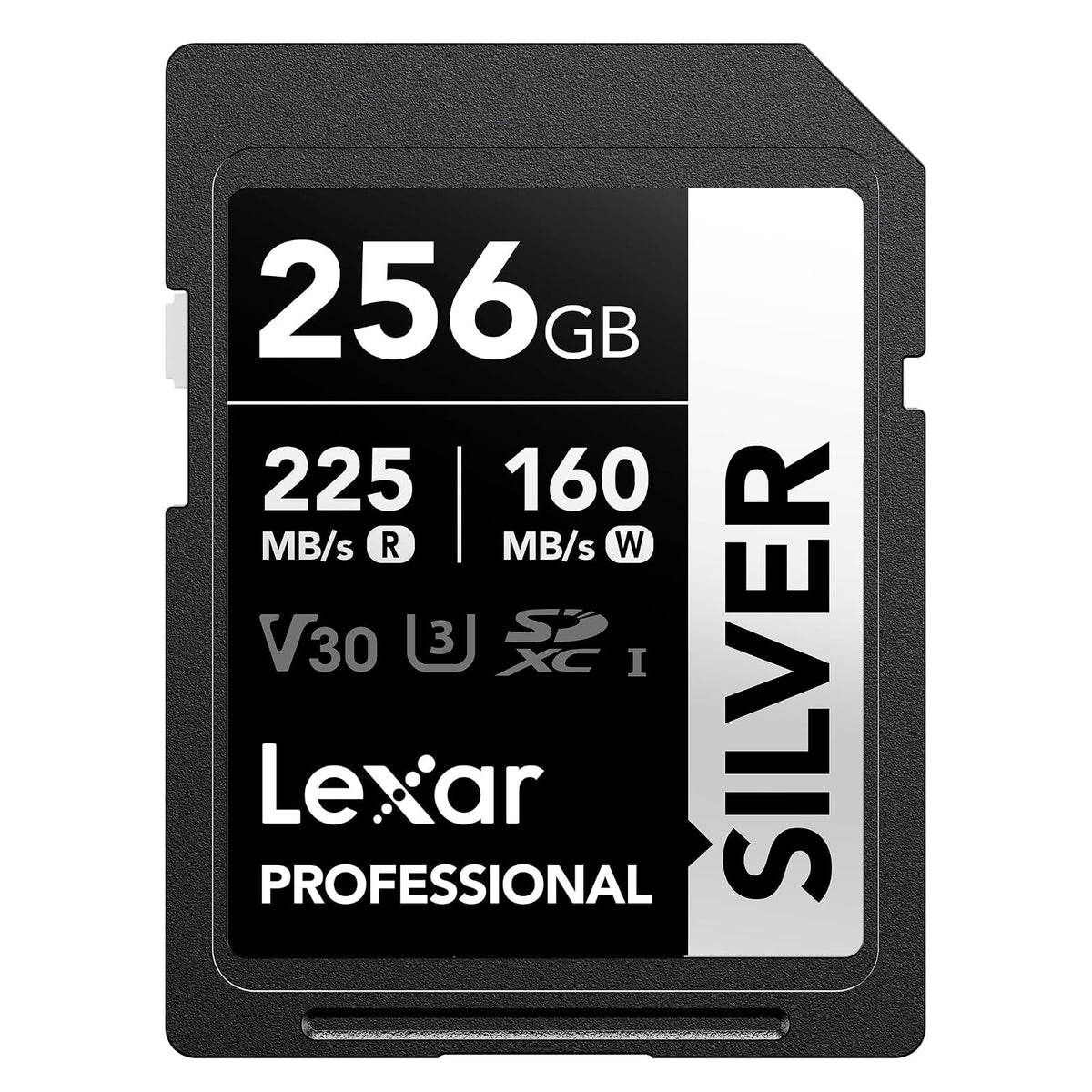 Lexar Tarjeta SD Profesional de 256 GB, UHS-I, C10, U3, V30, 4K, Tarjeta de Memoria SDXC de hasta 205/140 MB/s, para fotógrafo, videógrafo, Entusiasta (LSDSILV256G-BNNNU)