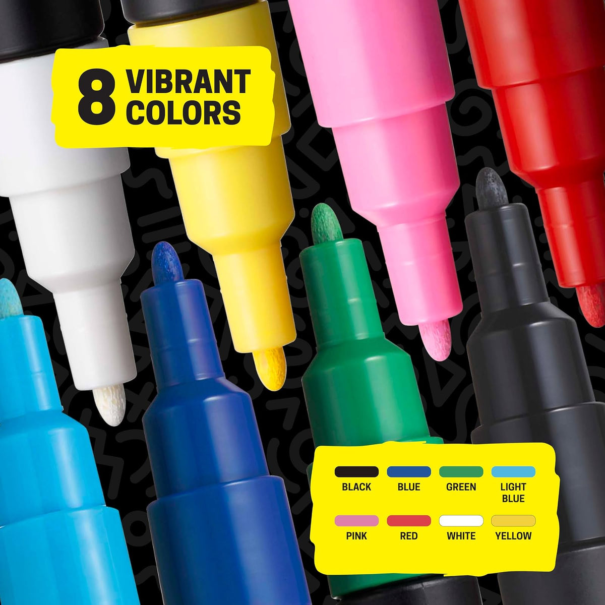 Posca - PC3M8C - Paquete de 8 rotuladores de colores