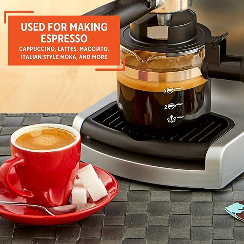 IMUSA USA gau-18199 jarra cafetera de espresso en caja de regalo, transparente