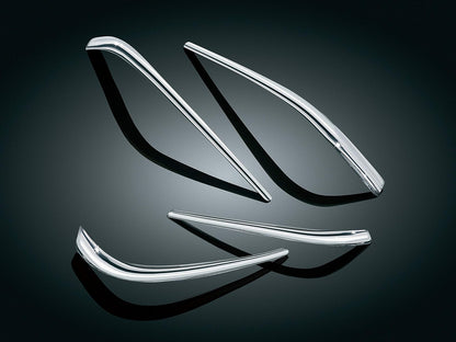 Kuryakyn Luces traseras cromadas 3209 para Honda Gold Wing GL1800 2006-10, Paquete de 4