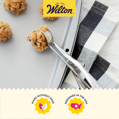 Wilton Cuchara para galletas (acero inoxidable), color plateado