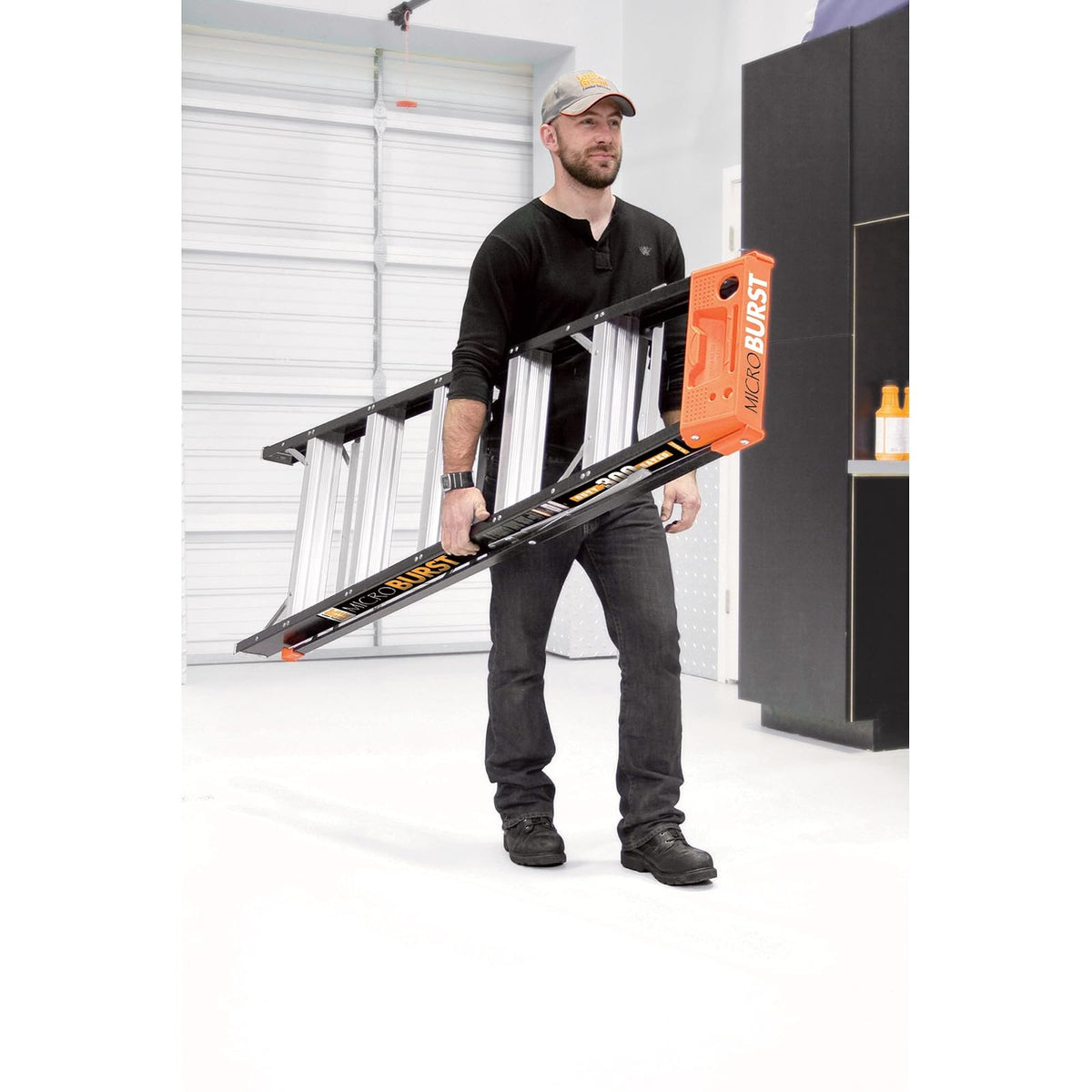 Little Giant 15710-001 Escalera de Aluminio Microburst Tipo IAA, con Fibra de Vidrio