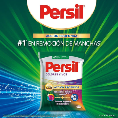 Persil - Detergente en Polvo Colores Vivos 4.5KG para Ropa Acción Profunda Plus, Remueve Manchas Difíciles, Control de Olores, Frescura Duradera, Tecnología Alemana