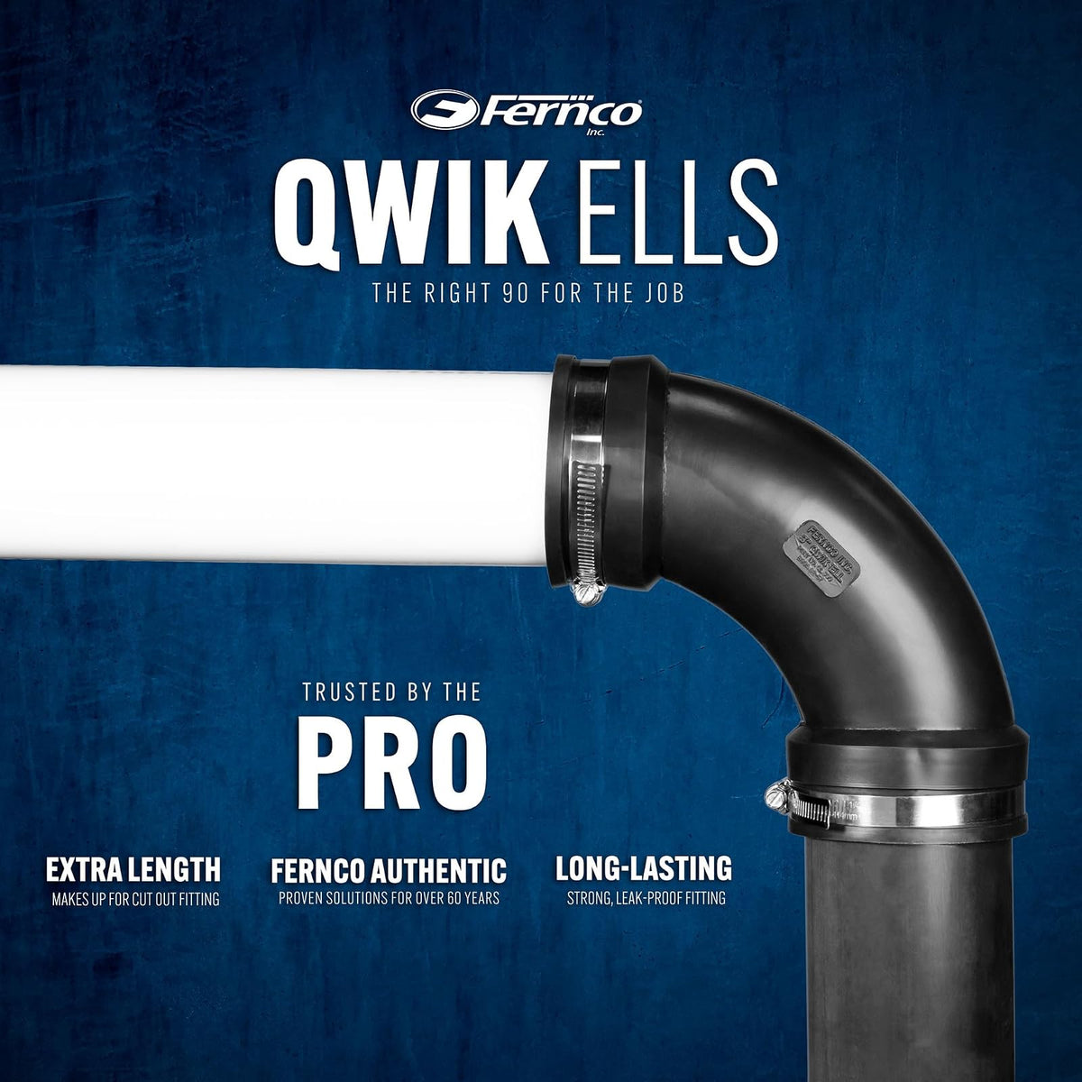 Fernco Inc. PQL-400 codo Qwik Ell de 90 grados de 4 pulgadas