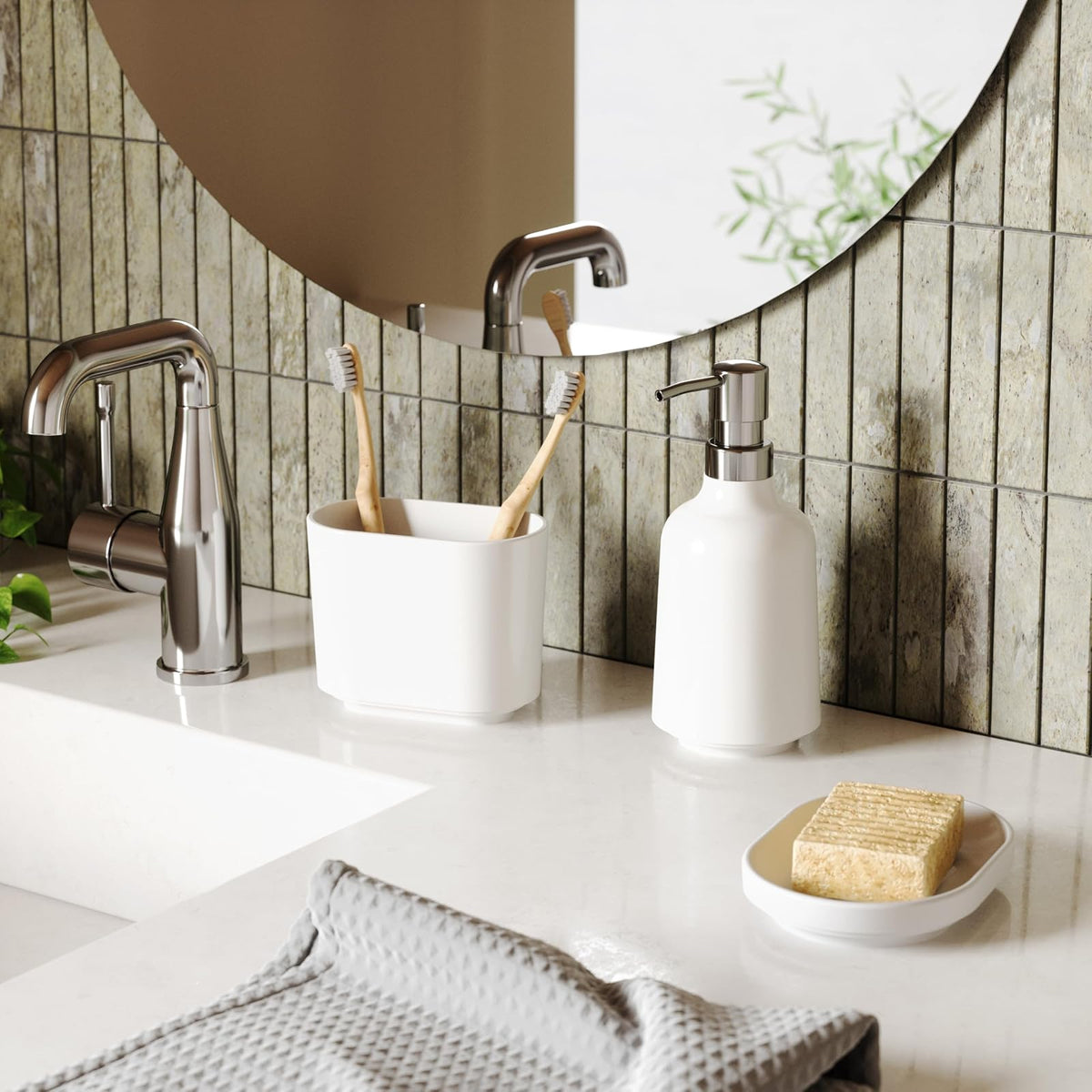Umbra 023838-660 Dosificador Step, Color Blanco