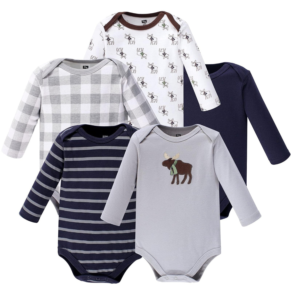Hudson Baby Body de manga larga para bebé