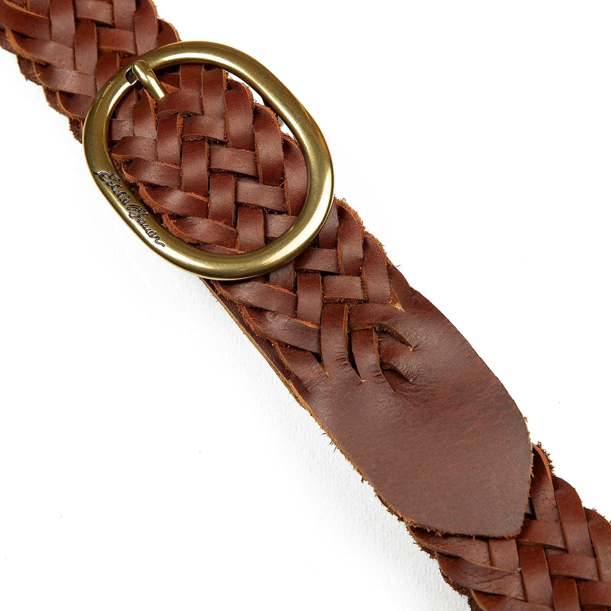 Eddie Bauer Cinturón de piel tela con barra central Cinturón para Mujer