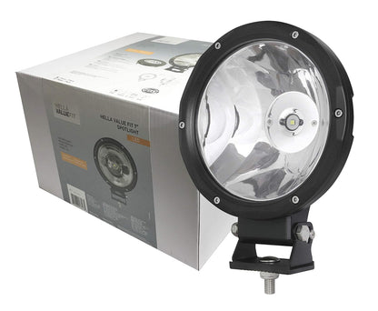 Hella 357200001 ValueFit Faro Auxiliar para Conducción, 1080 lm, con Cubierta y Soporte, Multicolor, Paquete de 1
