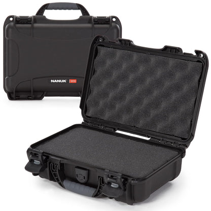 Nanuk 909 Maletín Rígido Impermeable para Cámara - Negro - Espuma en cubos
