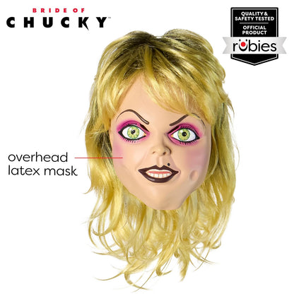 Rubies - Máscara de látex para disfraz de novia de Chucky Tiffany de lujo, talla única
