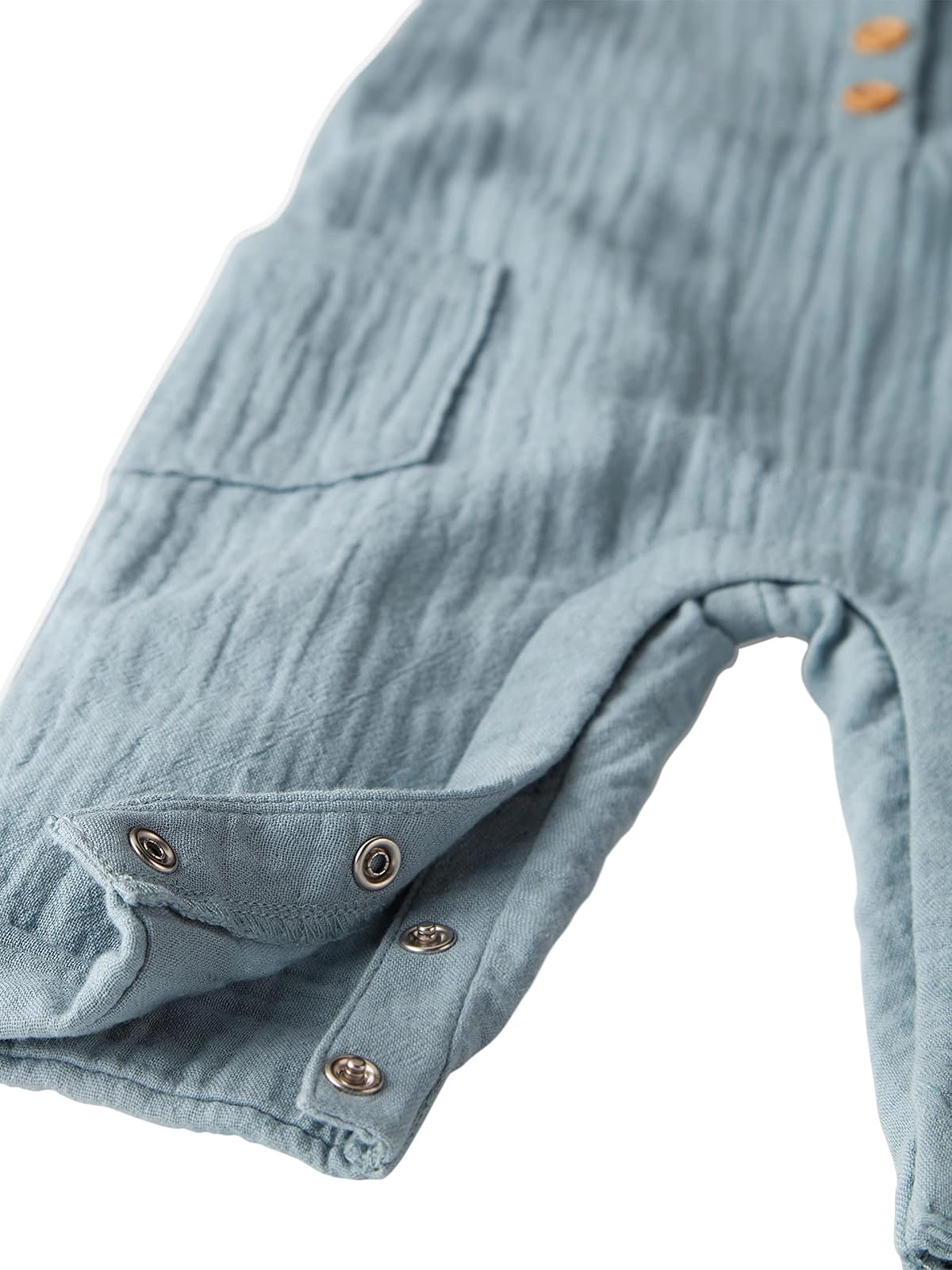 little planet by carter's Organic Cotton Gauze Overall Jumpsuit Mono bebés niñas