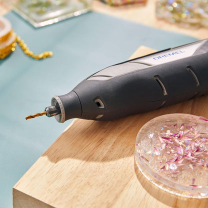 Dremel 628HP - Juego de brocas rotativas con revestimiento de titanio (7 piezas, ideal para perforación de madera y metales blandos)