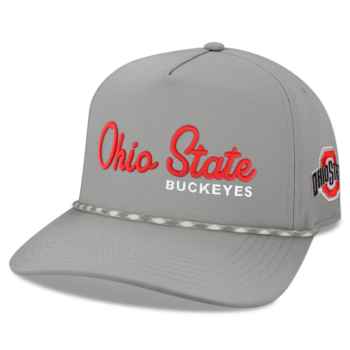 Legacy NCAA Officially Licensed Rope Hat, Lightweight Cap for Men & Women, Caddy, One Size Fits Most, Snapback Closure - Ohio State Buckeyes